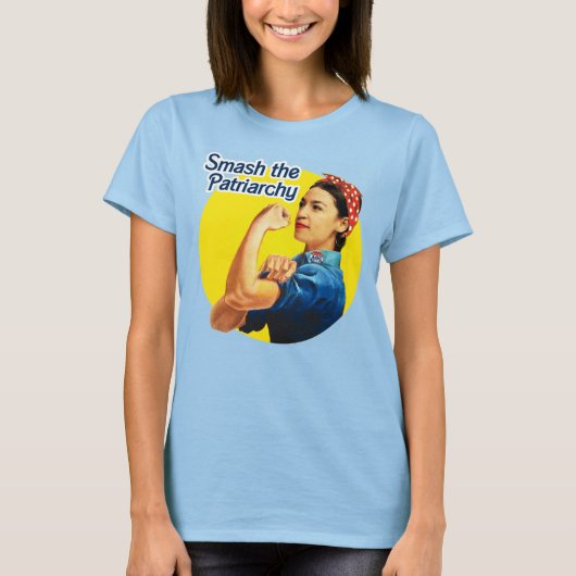 AOC The Riveter: Smash het patriarchaat T-shirt (Voorkant)