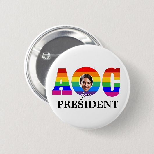 AOC voor President Ronde Button 5,7 Cm (Voorkant /achterkant)