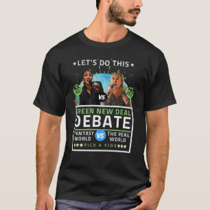AOC vs MTG Green New Deal Debat Politiek T-shirt