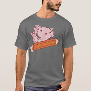 Aolotl School Student Cute Aolotls Kawaii Japan An T-shirt