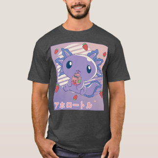 Aolotl Strawberry Milk Retro Kawaii Japan Aolotl T-shirt