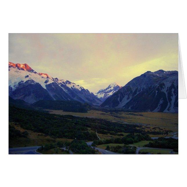 Aoraki/Mount Cook bij Sunrise (Voorkant Horizontaal)