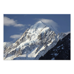 Aoraki Mount Cook, Mackenzie Country, South Foto Afdruk