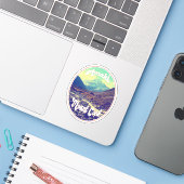 Aoraki: Mount Cook, Mountain, New Zealand Sticker (Laptop met iPhone)