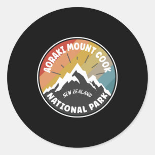 Aoraki Mount Cook National Park NZ Ronde Sticker