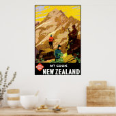 Aoraki Mount Cook Nieuw-Zeeland Poster (Keuken)