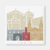 Aosta skyline poster magneet (Voorkant)