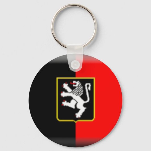 Aosta Valley Flag Sleutelhanger (Voorkant)