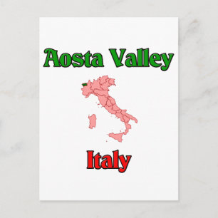 Aosta Valley Italië Briefkaart