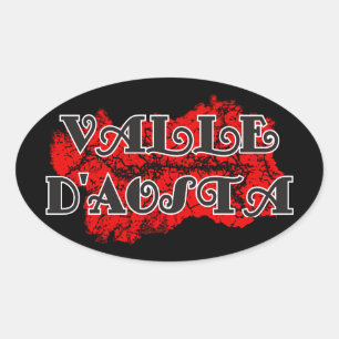 Aosta Valley Ovale Sticker
