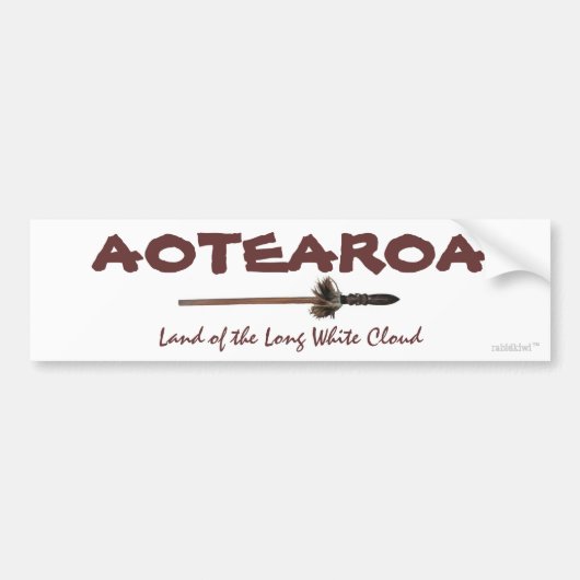 AOTEAROA Bumpersticker (Voorkant)