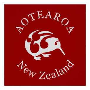 Aotearoa New Zealand KIWI POSTER Perfect Poster