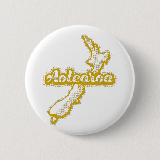 AOTEAROA NZ MAP RONDE BUTTON 5,7 CM (Voorkant)