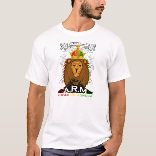AOTEAROA REGGAE-BEWEGING T-SHIRT (Voorkant)