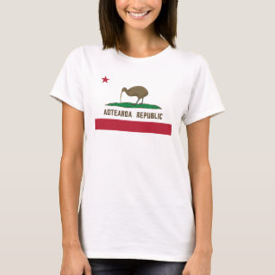 Aotearoa Republiek Kiwi Vlag Nieuw-Zeeland T-shirt