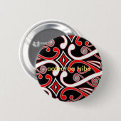 aotearoa tribe maori design ronde button 5,7 cm (Voorkant /achterkant)