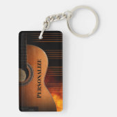 Aoustic Guitar personaliseren Sleutelhanger (achterkant)