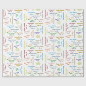 Août, 12 Anniversaire Cadeau Papier (Plat)