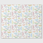 Août, 14 Anniversaire Cadeau Papier (Plat)