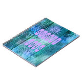 Août 2016 Carnet Mois Turquoise Violet (Côté gauche)