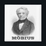 Août Ferdinand Möbius Magnet<br><div class="desc">Août Ferdinand Möbius (17 novembre 1790 - 26 septembre 1868) était un mathématicien allemand et astronome théorique. est surtout connu pour sa découverte de la bande Möbius, une surface bidimensionnelle non orientable avec un seul côté lorsqu'elle est intégrée dans l'espace euclidien tridimensionnel. Il a été découvert indépendamment par Johann Benedict...</div>