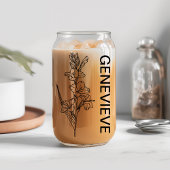 Août Fleur de naissance Gladiolus avec nom personn