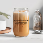 Août Fleur de naissance Gladiolus avec nom personn