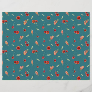 Août Fleurs de naissance Pavot Gladiolus feuille p