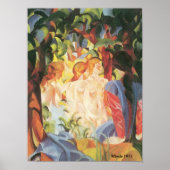 Août Macke 1913 Poster des filles de bain (Devant)