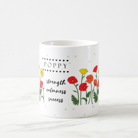 Août Mug Fleur de naissance avec sens Fleur (Centre)