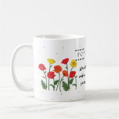 Août Mug Fleur de naissance avec sens Fleur (Gauche)