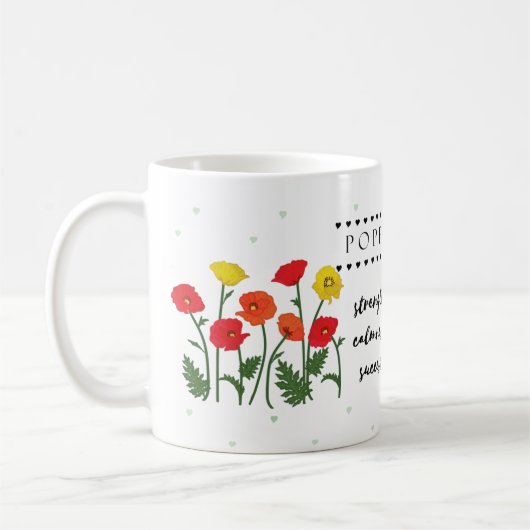 Août Mug Fleur de naissance avec sens Fleur (Gauche)