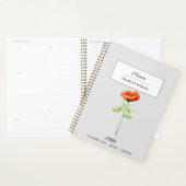 AOÛT POPPY BIRTH FLOWER PERSONNALISÉ (Devant avec enveloppe)