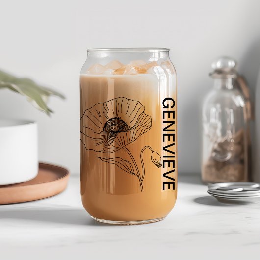 Août Populaire Fleur de naissance avec nom personn