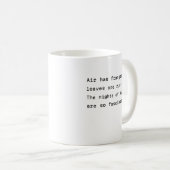 août typographie de tasse de café poétique parfum  (Devant droit)