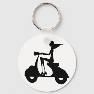 AP028 Girl Scooter Sleutelhanger