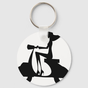 AP028 Girl Scooter Sleutelhanger