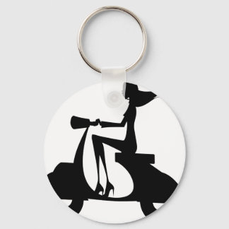 AP028 Girl Scooter Sleutelhanger