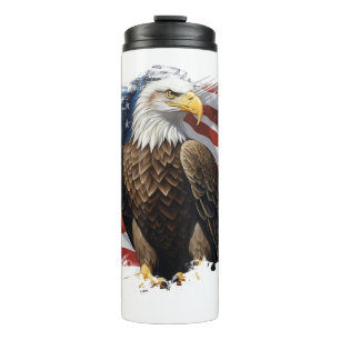 *~* AP16 Steenarend "We The People" Patriottische Thermosbeker