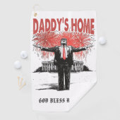 *~* AP16 - Trump Daddy's Home - USA Golf Towel Golfhanddoek (Insitu)