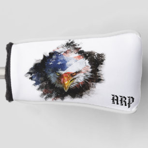 * AP16 USA Golf Putter Hoesje Patriottische Vlag A Golfheadcover