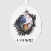 ** AP16 WIJ DE MENSEN Vlag USA Patriottische ADELA Ornament (voorkant)