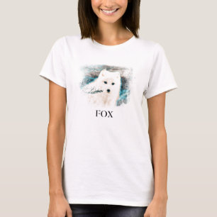 *~* AP18 Trwig Snow Fox White Fox Polar Arctic T-shirt