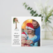 *~* AP20 PHOTO Kerstfeestdag Geometrisch Kaart (Staand voorkant)