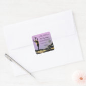*~* AP24 Rainbow Goddess Inention Ombre Spell Vierkante Sticker (Envelop)