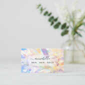 *~* AP26 OPAL Prism Rainbow Crystal Etheral QR Visitekaartje (Staand voorkant)