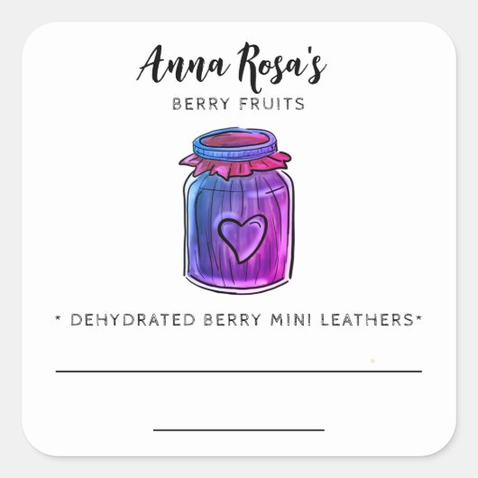 *~* AP30 Dehydrated Berry Fruit Blank Etiket (Voorkant)