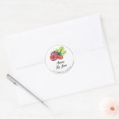 *~* AP30 FIG Home maakte Jelly Jam PReserves Ronde Sticker (Envelop)