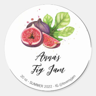 *~* AP30 FIG Home maakte Jelly Jam PReserves Ronde Sticker