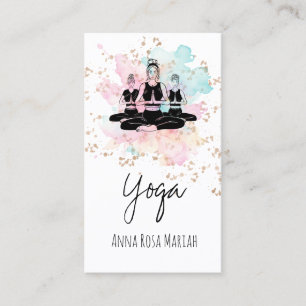 *~* AP33 Yoga Les Regenboog Chakra Spiritueel Visitekaartje